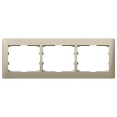 Рамка Legrand Galea Life 3 поста горизонтальная Titanium