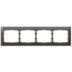 Рамка Legrand Galea Life 4 поста горизонтальная Dark Bronze