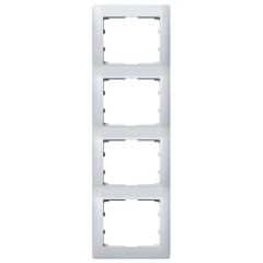 Рамка Legrand Galea Life 4 поста вертикальная Aluminium