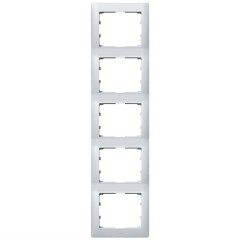 Рамка Legrand Galea Life 5 постов вертикальная Aluminium