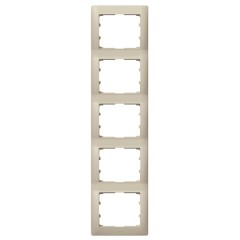 Рамка Legrand Galea Life 5 постов вертикальная Titanium