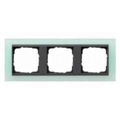 Рамка 3-ая Gira Event Матово-Зеленый цвет вставки Антрацит