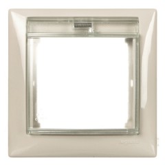Рамка Legrand Valena 1 пост с крышкой IP44 слоновая кость
