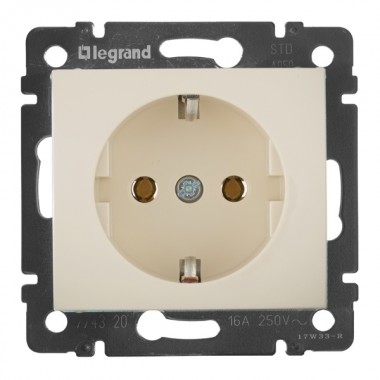 Купить Розетка Legrand Valena с заземлением слоновая кость