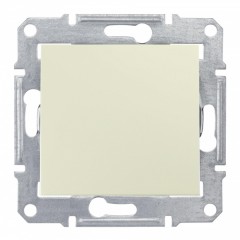 Выключатель IP44 Sedna бежевый