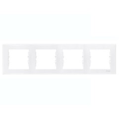 Рамка Sedna 5 постов горизонтальная, белый