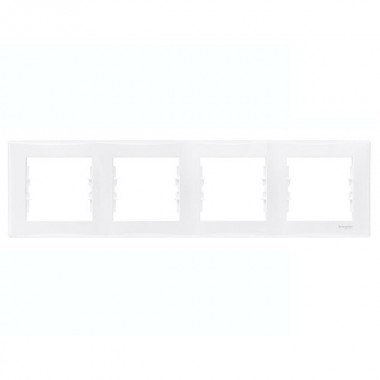 Обзор Рамка Sedna 5 постов горизонтальная, белый