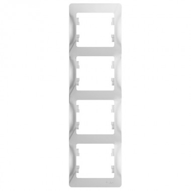 Обзор Рамка Glossa 4-постовая , вертикальная, белый