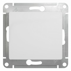 Одноклавишный выключатель  10А механизм SE Glossa, белый