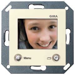 Цветной TFT-дисплей для домофона Gira System 55 Крем глянцевый