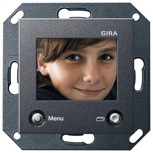 Купить Цветной TFT-дисплей для домофона Gira System 55 Антрацит
