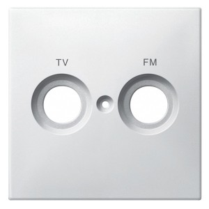 Отзывы Накладка телевизионной розетки c надписью TV+FM System Design Merten полярно-белый