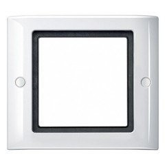 Рамка 1-ая IP44 с винтовым креплением Aquadesign Merten Полярно-белый