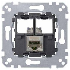 Компьютерная розетка 6 категории STP 1хRj45 Merten механизм