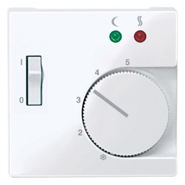 Отзывы Накладка терморегулятора теплого пола с выключателем System M Merten активный белый