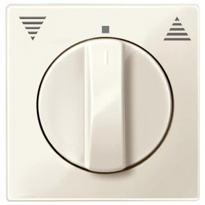 Накладка для кноп/клав. выключателя рольставней System M Merten бежевый