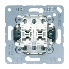 Переключатель кнопочный 2-клавишный 10а Jung механизм