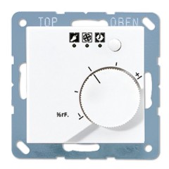 Гигростат (регулятор влажности)  A+AS Jung Белый мех+накл