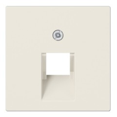 Накладка 1-ая компьютерной/телефонной RJ45/RJ11 розетки наклонная Jung ECO Profi Слоновая кость