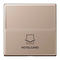 Накладка карточного выключателя для кнопок без фиксации Jung A Шампань