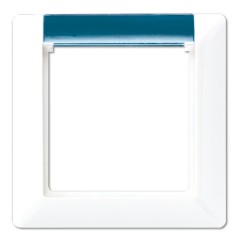 Рамка 1-ая с окошком освищаемая Jung Белый