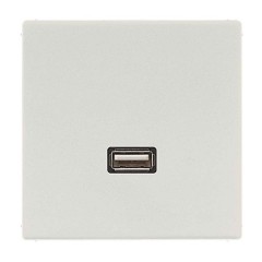Розетка USB-удлинитель 1 местная Jung LS Светло-серый механизм+накладка