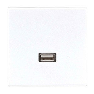Купить Розетка USB-удлинитель 1 местная Jung LS Белый механизм+накладка