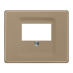 Накладка для USB зарядки и акустических розеток Jung SL500 Золотая бронза