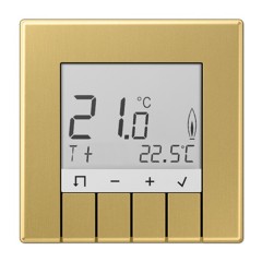 Комнатный термостат с дисплеем Стандарт LS Jung Латунь Classic