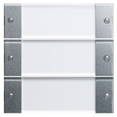 Комплект клавиш, 3 шт. с полем для надписей Gira KNX/EIB System 55 Алюминий