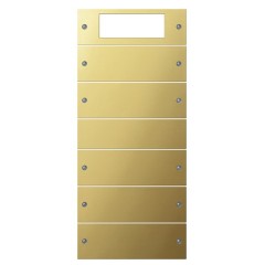 Комплект клавиш Plus, 5 шт. (2+3) Gira KNX/EIB System 55 Латунь