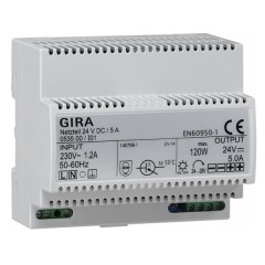 Источник питания 24 В пост. тока/ 5А Gira KNX/EIB Reg-типа