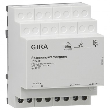 Обзор Источник питания 24В Gira KNX/EIB REG-типа