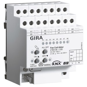 Отзывы Устройство управления фанкойлами Gira KNX/EIB REG plus-типа