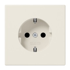 Розетка с/з автозажим Jung LS Слоновая кость