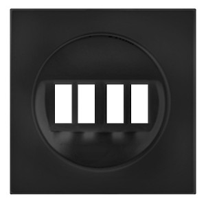 Накладка аудио-розетки Экопласт LK60, черный бархат