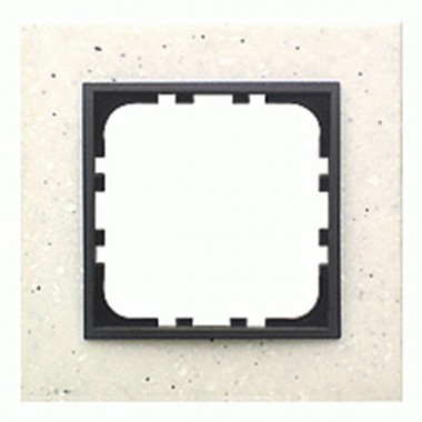 Отзывы Рамка 1-постовая Экопласт LK60 из декоративного камня (белый мрамор) LK60