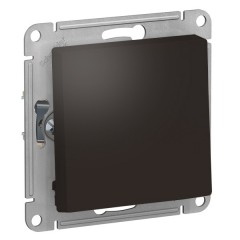 Одноклавишный выключатель 10А SE AtlasDesign, мокко