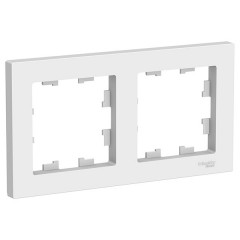 Рамка SE AtlasDesign Aqua 2 поста IP44, белый