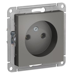 Розетка без заземления 16А  SE AtlasDesign, сталь