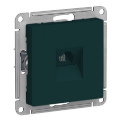 Розетка телефонная RJ11 SE AtlasDesign, изумруд