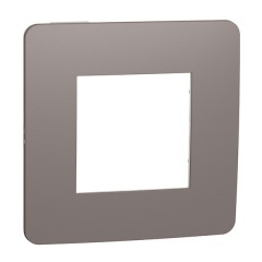 Рамка Unica Studio Color 1 пост, шоколад/белый Рамка Unica Studio Color 1 пост, шоколад/белый