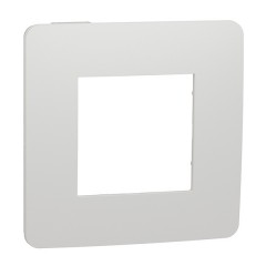 Рамка Unica Studio Color 1 пост, белый/белый