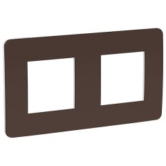Рамка Unica Studio Color 2 поста, шоколад/белый