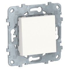 Переключатель одноклавишный 10A  250В SE Unica NEW, белый
