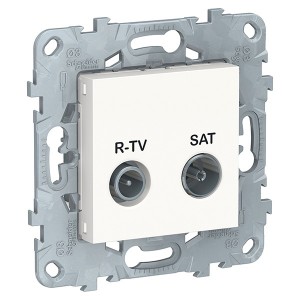Обзор Розетка R-TV/SAT одиночная SE Unica NEW, белый