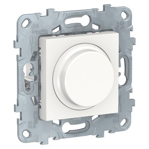 Обзор Светорегулятор поворотно-нажимной LED универсальный 5-200Вт SE Unica NEW, белый
