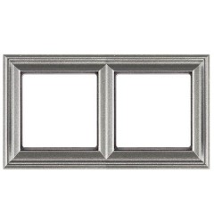 Рамка 2-ая для вертикальной и горизонтальной установки Jung ECO Profi Deco Алюминий