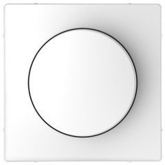 Накладка с поворотной рукояткой для диммера Merten D-Life, белый лотос