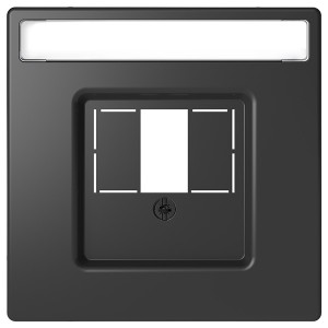 Обзор Накладка для TAE/Audio/USB Merten D-Life, антрацит